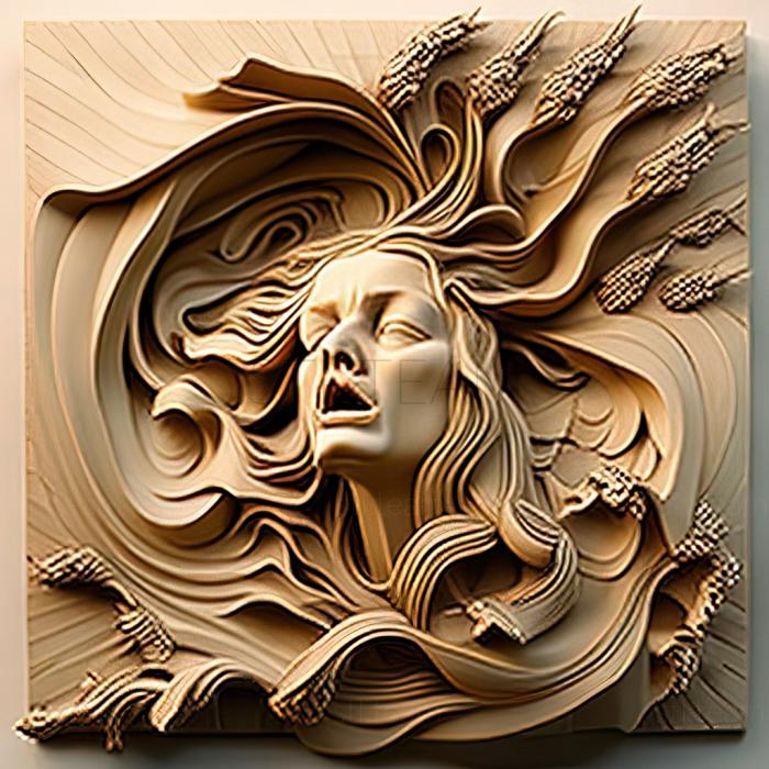 3D модель Шерри Левин, американская художница. (STL)